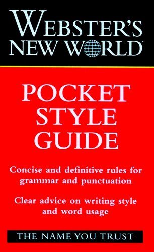 Livre Webster's New World Pocket Style Guide - John A. Haslem (Livre neuf) - ISBN 0028621573