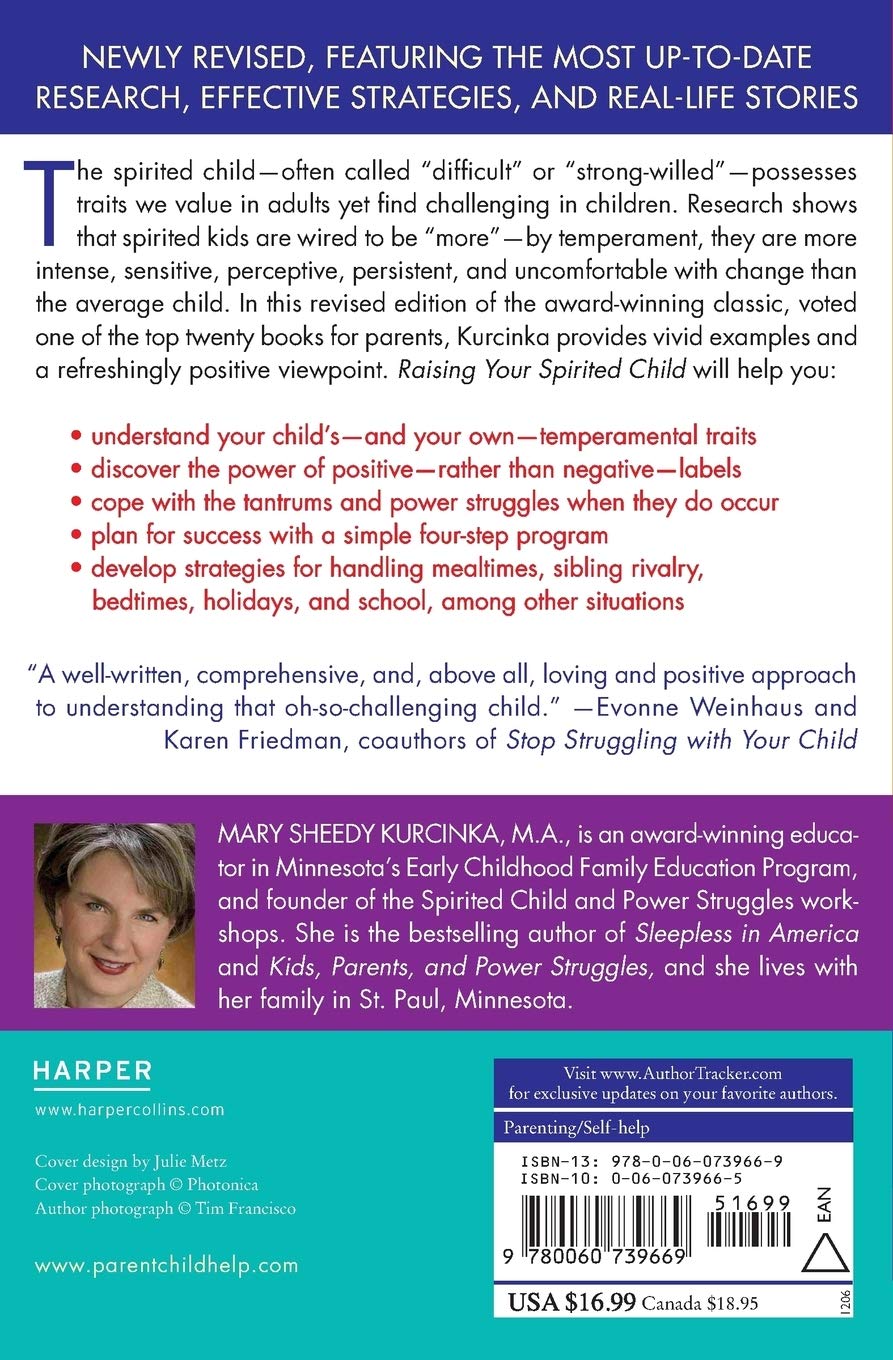 Livre Raising Your Spirited Child - Mary Sheedy Kurcinka (Livre d'occasion) - ISBN 0060739665