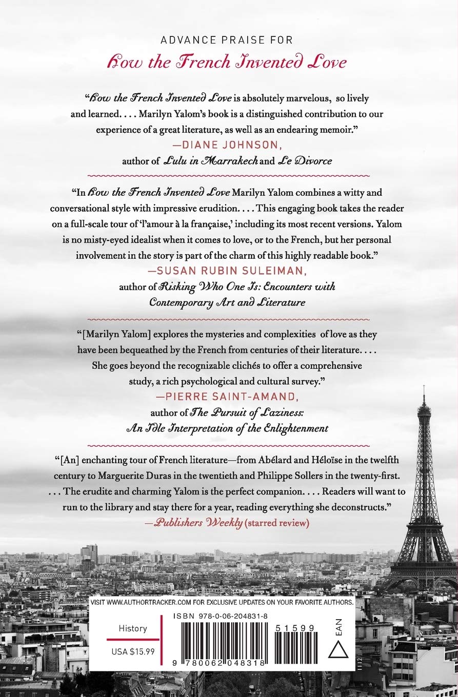 Livre How the french invented love - Marilyn Yalom (Livre d'occasion) - ISBN 0062048317
