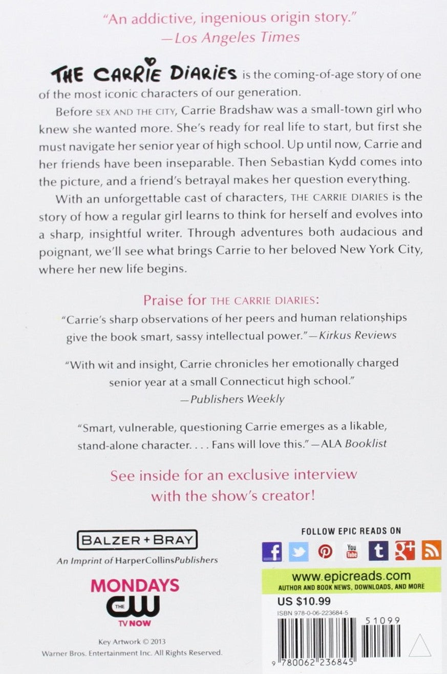 Livre The Carrie Diaries TV Tie-in Edition (Livre d'occasion) - ISBN 0062236849