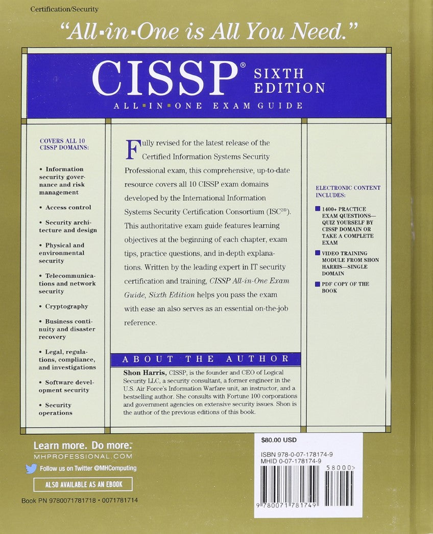 Livre CISSP Boxed Set, Second Edition (Livre d'occasion) - ISBN 0071793089