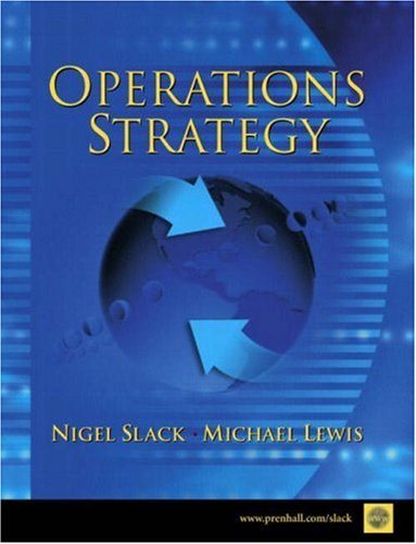Livre Operations Strategy (Livre neuf) - ISBN 0130313866