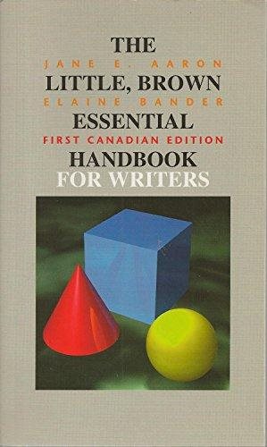 Livre The Little, Brown Essential Handbook for Writers: First Canadian Edition - Jane E. Aaron (L...