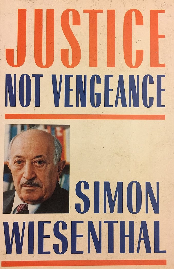 Livre Justice, not vengeance - Simon Wiesenthal (Livre d'occasion) - ISBN 0297796836