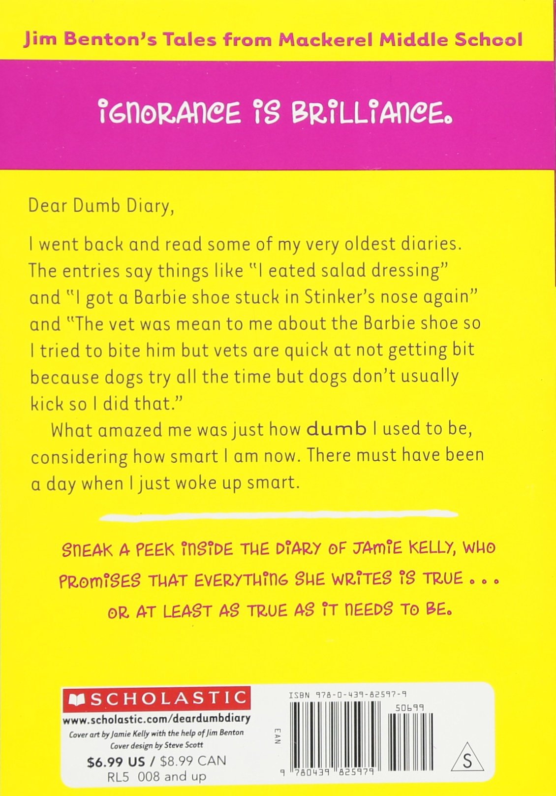 Livre Dear Dumb Diary # 8 : It's Not My Fault I Know Everything (Jim Benton) (Livre d'occasion)...