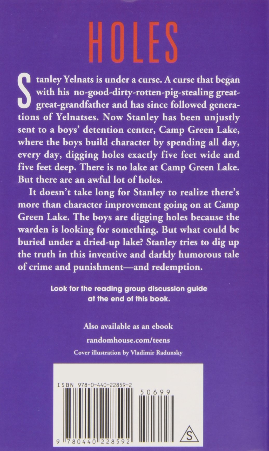 Livre Holes - Louis Sachar (Livre d'occasion) - ISBN 044022859X