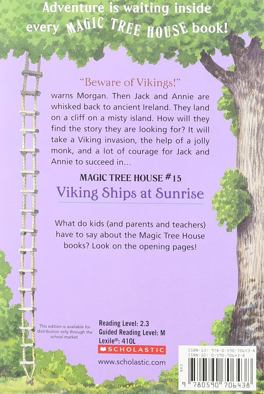 Livre Vicking Ships at Sunrise - Mary Pope Osborne (Livre d'occasion) - ISBN 0590706438