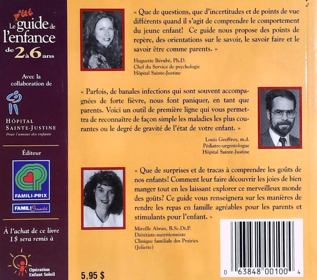 Livre Le p'tit guide de l'enfance - Comportement, santé, nutrition : Pour vivre en harmonie avec ...
