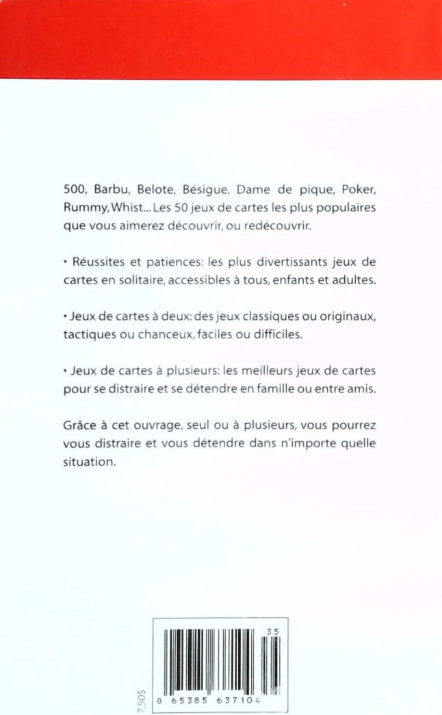 Livre Les 50 jeux de cartes - Rémy St-Amour (Livre d'occasion) - ISBN 2896000097
