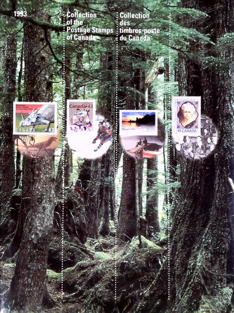 Livre Collection des timbres-poste du Canada 1993 - Collection of the Postage Stamps of Canada 19...