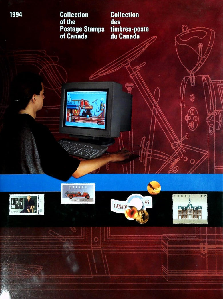 Livre Collection des timbres-poste du Canada 1994 - Collection of the Postage Stamps of Canada 19...