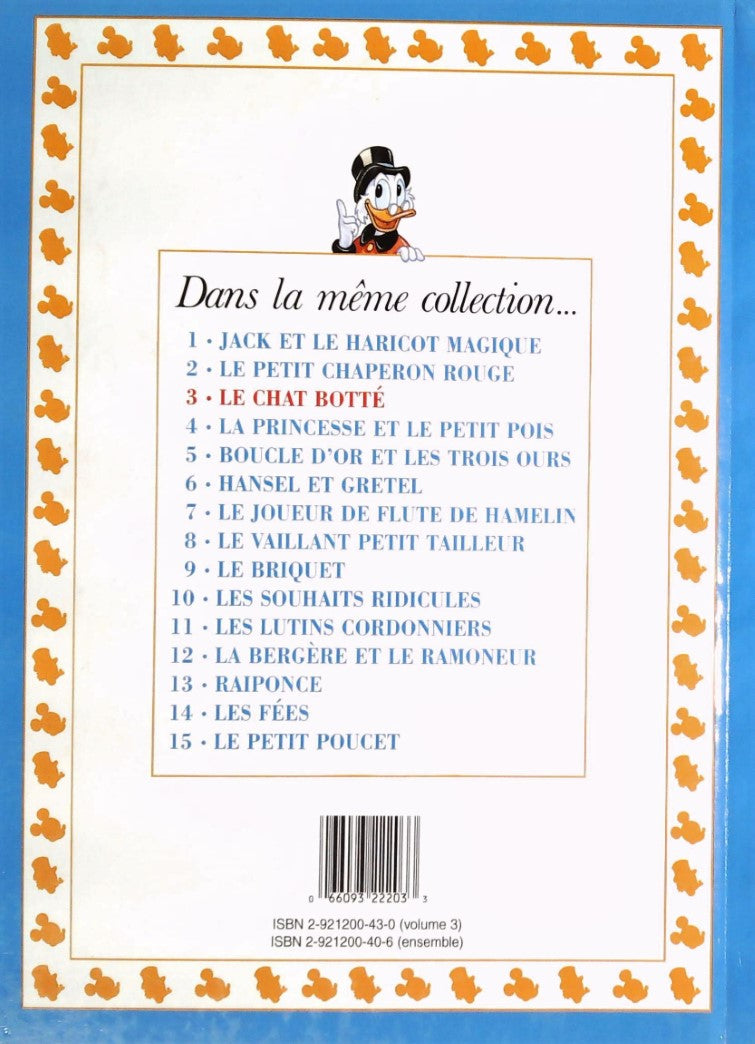 Livre Le chat botté - Walt Disney (Livre d'occasion) - ISBN 2921200430