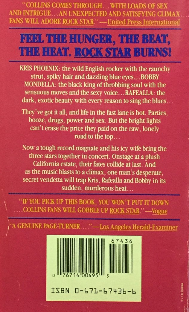 Livre Rock Star - Jackie Collins (Livre d'occasion) - ISBN 0671674366