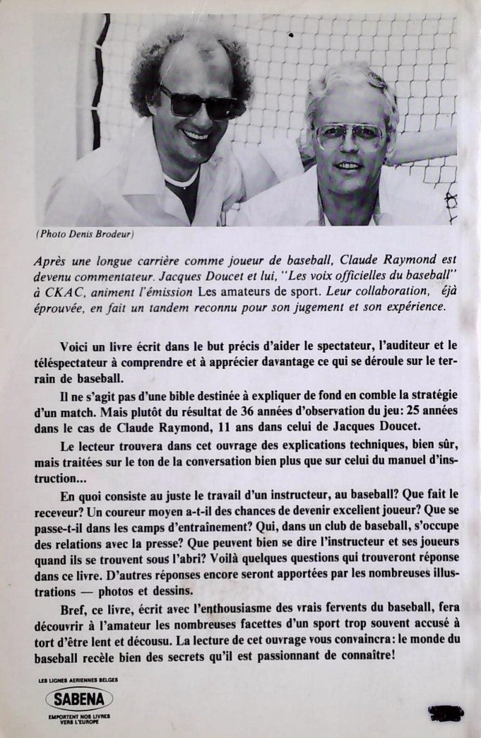 Les secrets du baseball (Jacques Doucet)