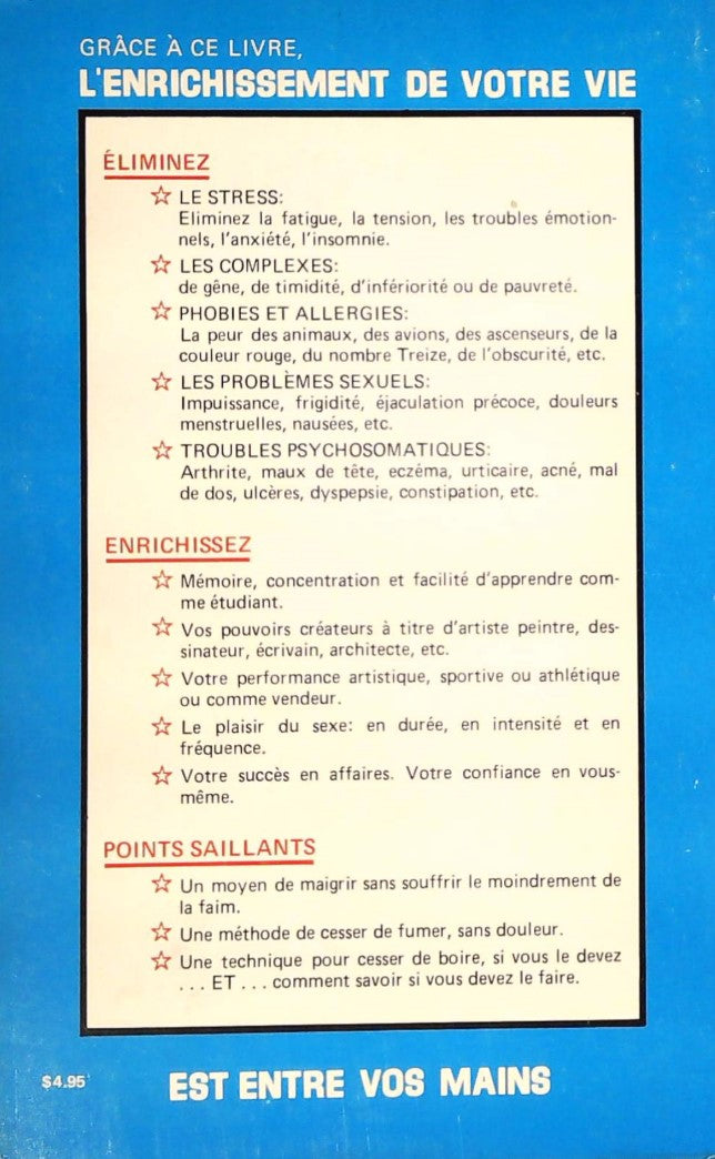 Livre Transformez votre vie grâce à l'autosuggestion - Clément Auger (Livre d'occasion) - ISBN 07...