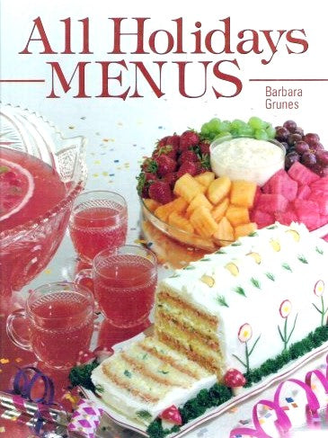 Livre All Holidays Menus - Barbara Grunes (Livre d'occasion) - ISBN 0824930894
