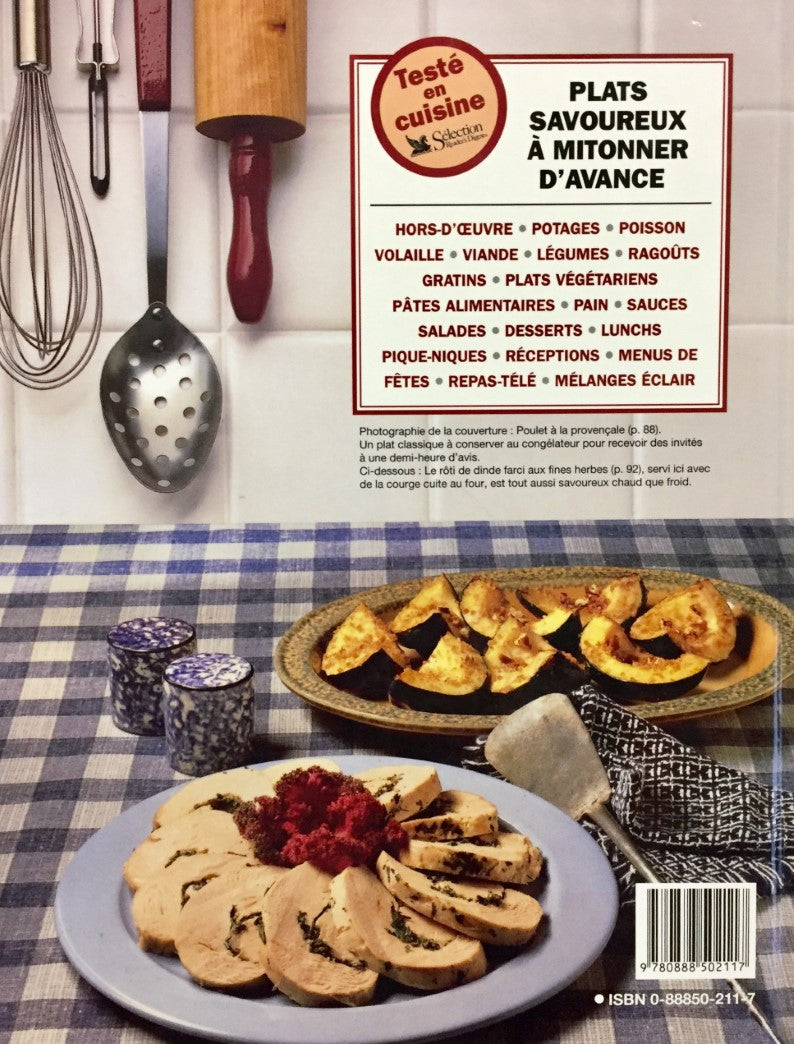 Livre Cuisinez aujourd'hui, servez demain : 480 délicieuses recettes à préparer d'avance - Collec...