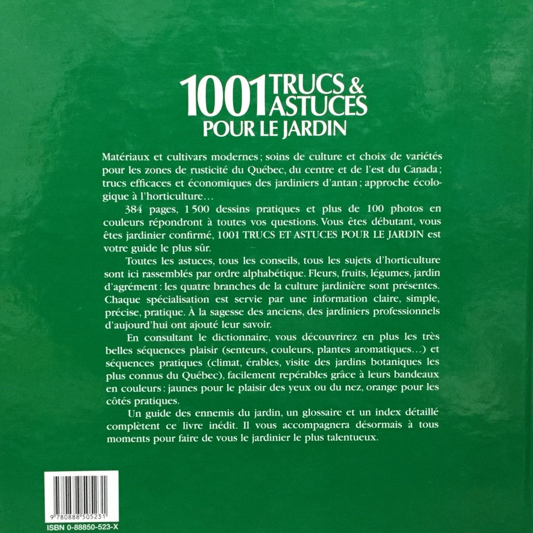 Livre 1001 Trucs & astuces pour le jardin - Collectif (Livre d'occasion) - ISBN 088850523X