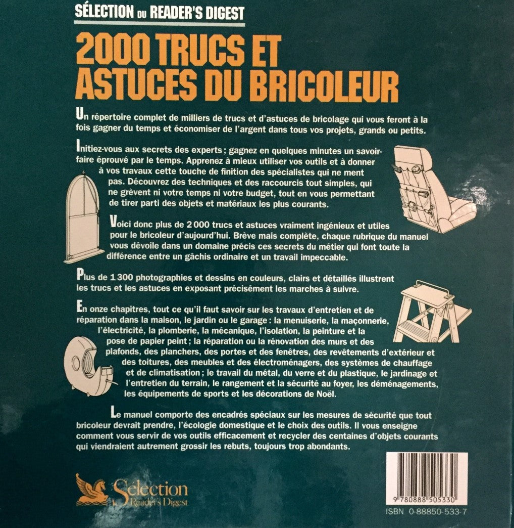 Livre 2000 Trucs et astuces du bricoleur : secrets du métier et solutions faciles (Collectif)...