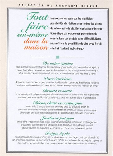 Livre Tout faire soi-même dans la maison : Des centaines de façons de créer des choses utiles...