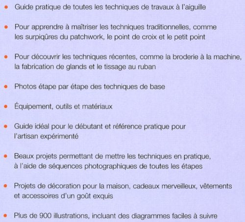 Livre Un point à la fois : broderie, tapisserie, patchwork, appliqué, tricot, crochet - Lucinda G...