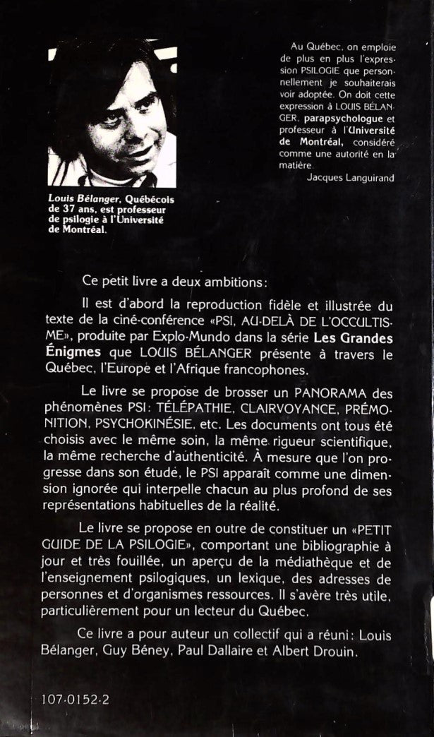 PSI : Au delà de l'occultisme (Louis Bélanger)