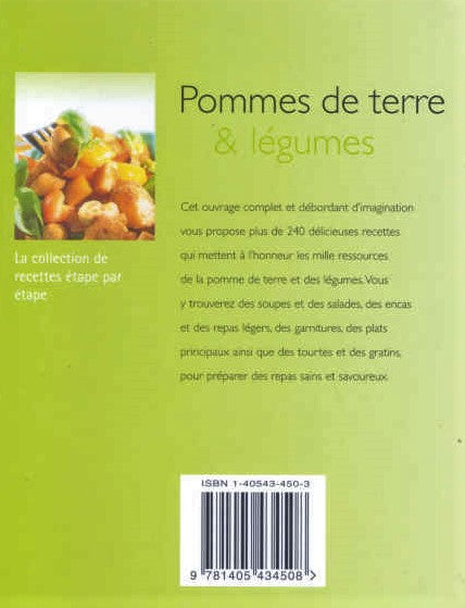 Livre Pommes de terre & légumes (Collectif) (Livre d'occasion) - ISBN 1405434503