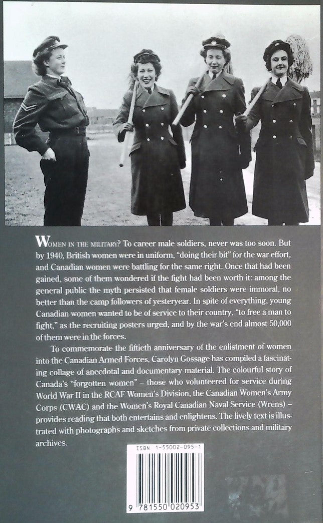 Livre Greatcoats and Glamour Boots: Canadian Women at War, 1939-1945 - Carolyn Gossage (Livre d'o...