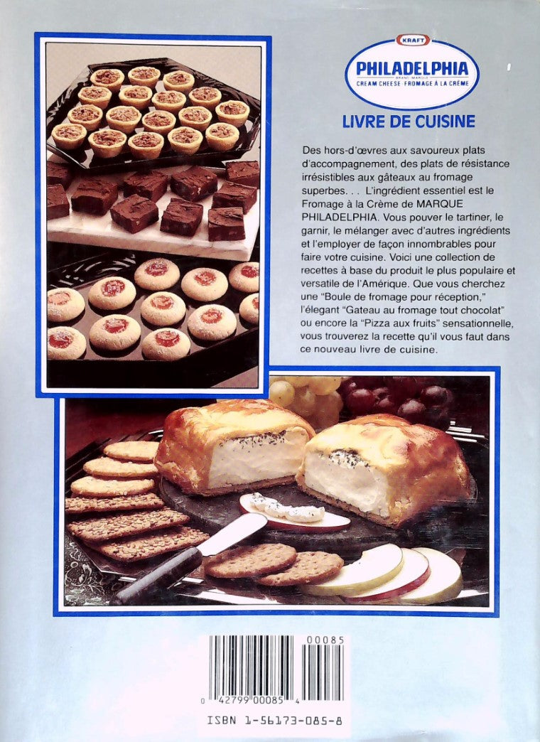 Livre Kraft Philadelphia : Fromage à la crème : Livre de cuisine (Livre d'occasion) - ISBN 156173...