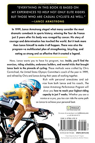 Livre The Lance Armstrong Performance Program: 7 Weeks to the Perfect Ride - Lance Armstrong (Liv...