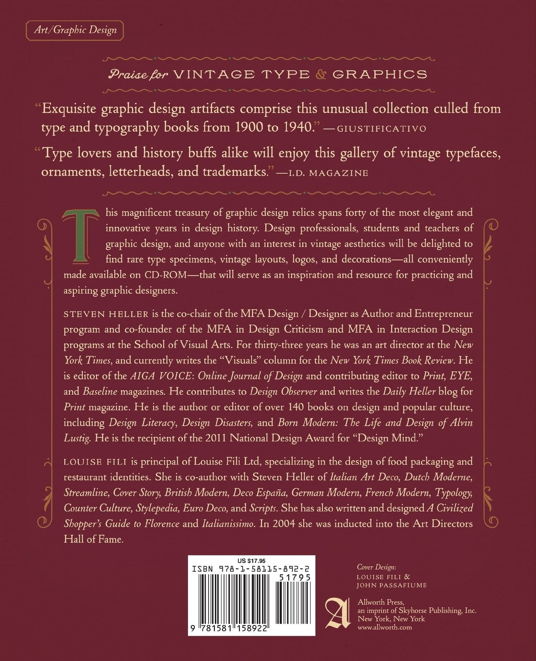 Livre Vintage Type and Graphics: An Eclectic Collection of Typography, Ornament, Letterheads, and...