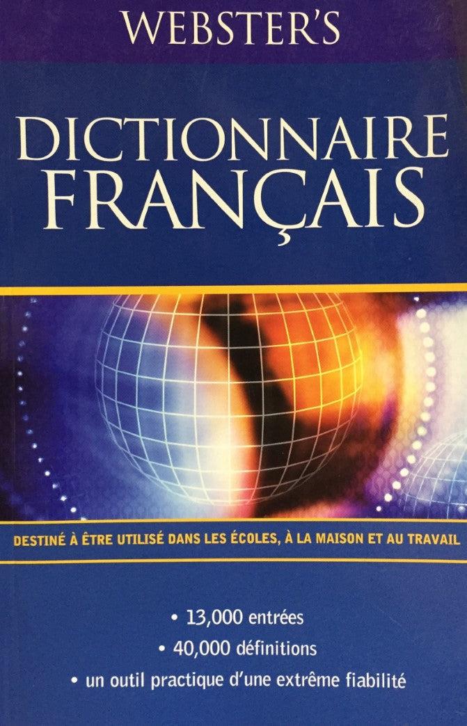 Livre Webster's Dictionnaire Français (Livre d'occasion) - ISBN 1842056476