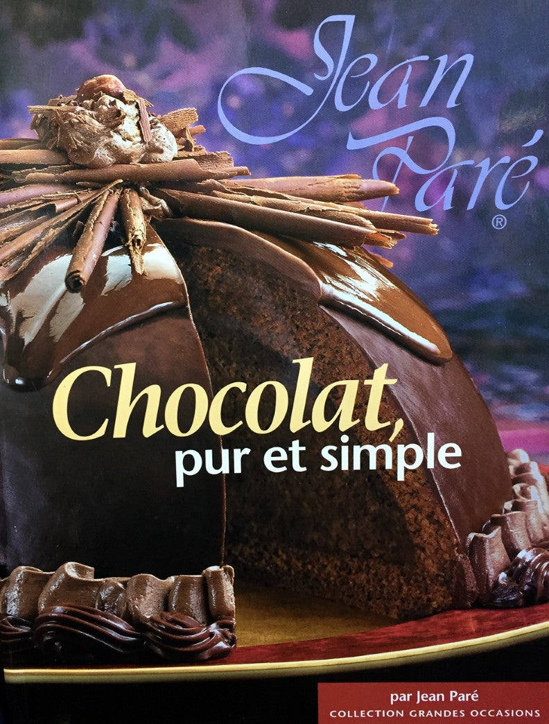 Livre Chocolat, pur et simple - Jean Paré (Livre d'occasion) - ISBN 1895455669