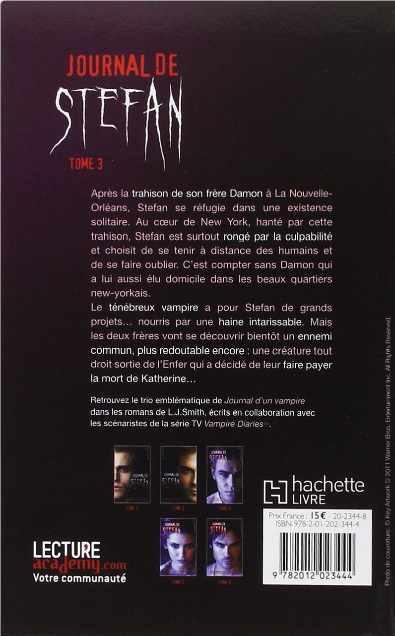 Livre Journal de Stefan - Lisa Jane Smith (Livre d'occasion) - ISBN 2012023444