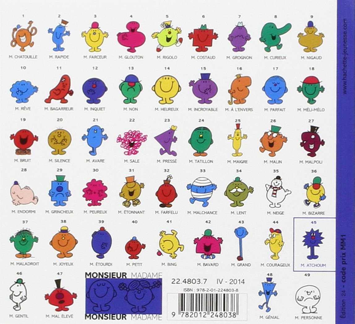 Monsieur Madame : M. Atchoum (Roger Hargreaves)