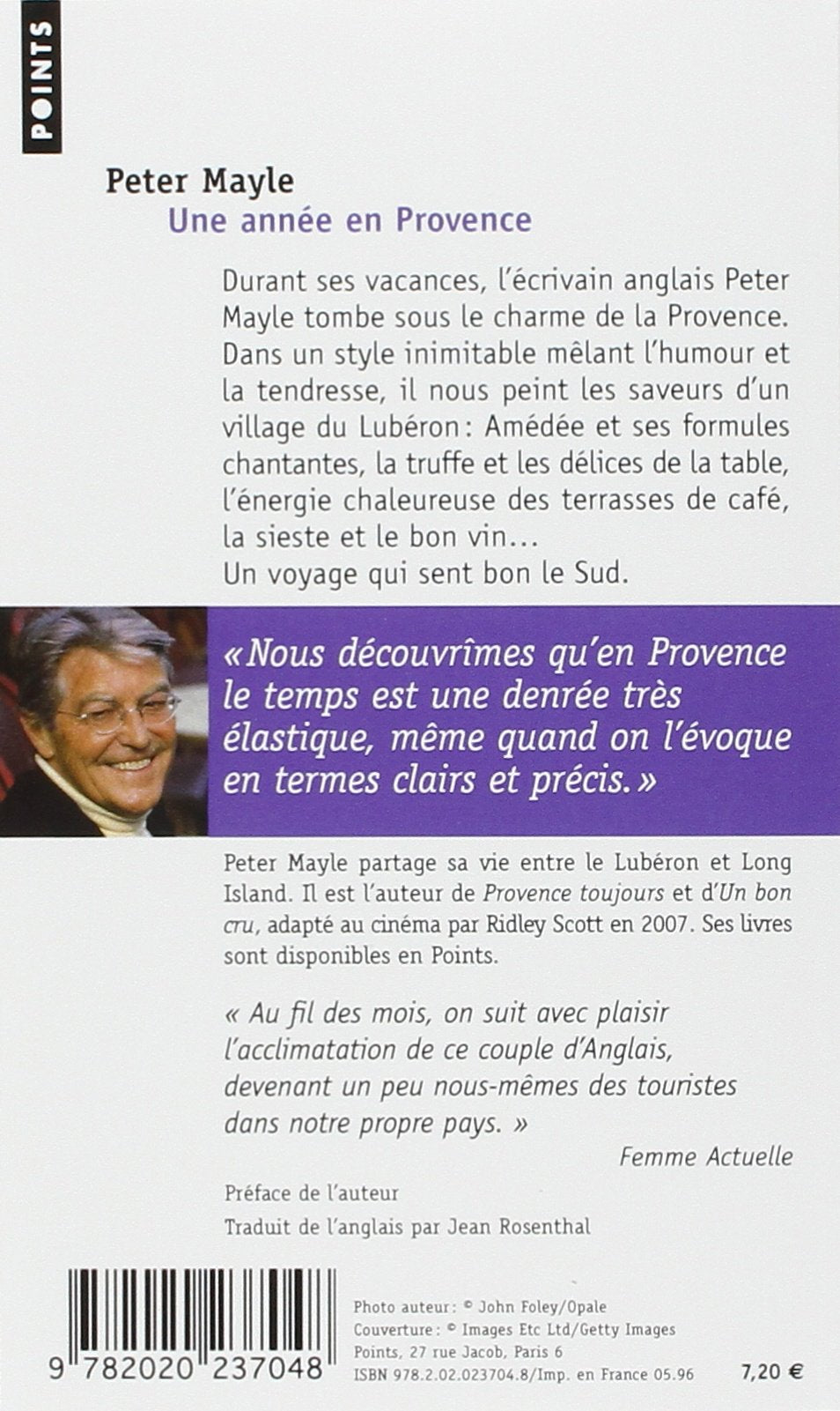 Livre Une année en Provence (Peter Mayle) (Livre d'occasion) - ISBN 2020237040