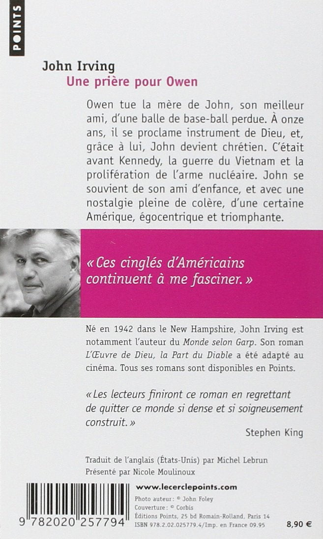 Livre Une prière pour Owen - John Irving (Livre d'occasion) - ISBN 2020257793