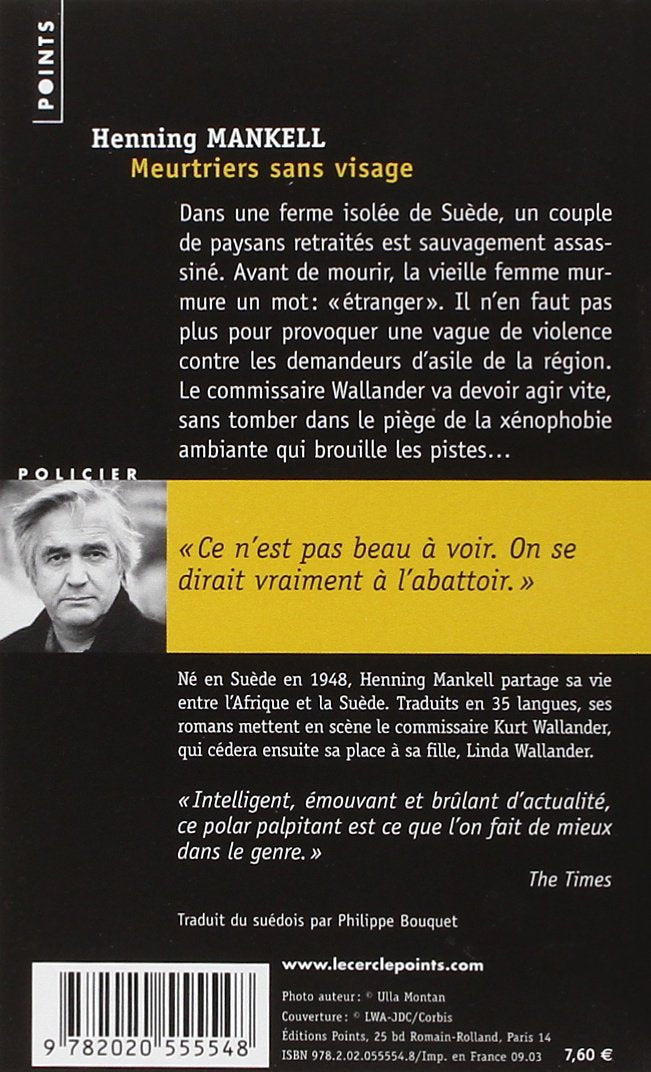 Livre Meurtrier sans visage : une enquête du commissaire Wallander - Henning Mankell (Livre d'occ...
