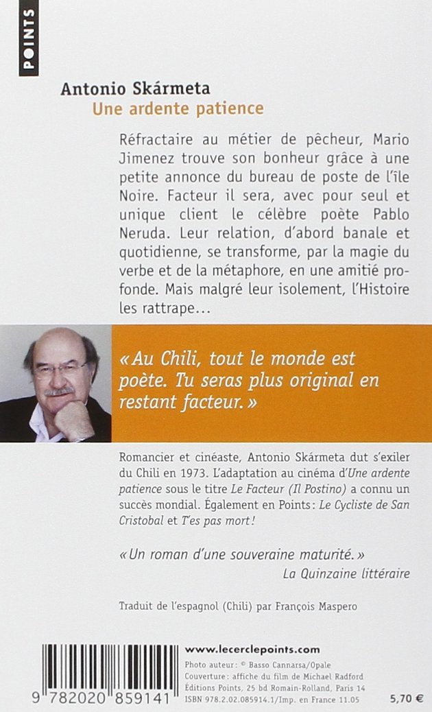 Livre Une ardente patience (le facteur) - Antonio Skarmeta (Livre d'occasion) - ISBN 2020859149