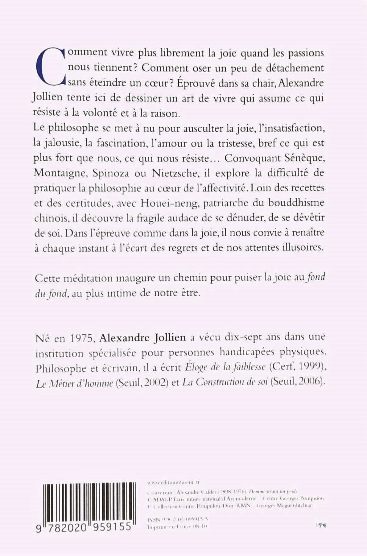 Livre Le philosophe nu (Alexandre Jollien) (Livre neuf) - ISBN 2020959151