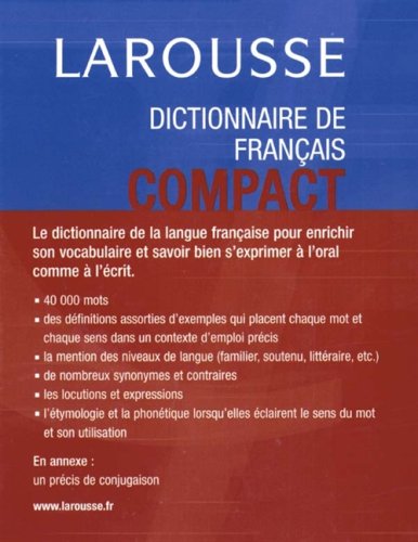 Livre Dictionnaire de français compact - Collectif (Livre d'occasion) - ISBN 2035322618