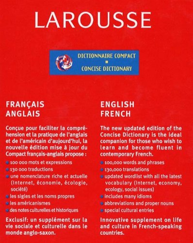 Dictionnaire Compact Français-Anglais English-French