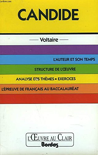 Livre Candide - Voltaire (Livre d'occasion) - ISBN 2040191208
