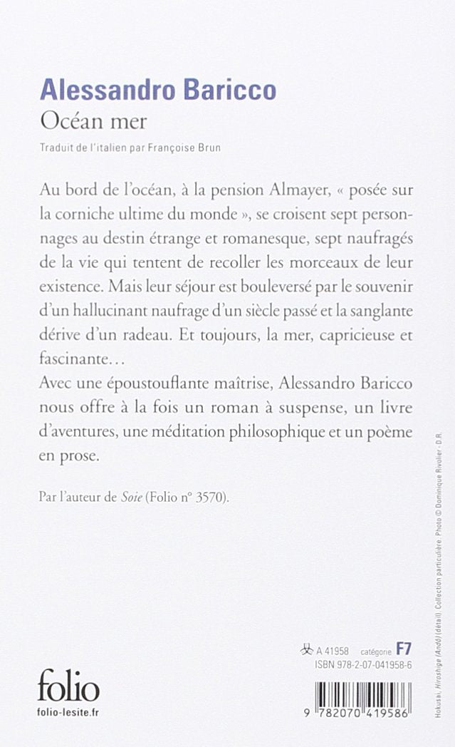 Livre Océan mer - Alessandro Baricco (Livre d'occasion) - ISBN 2070419584