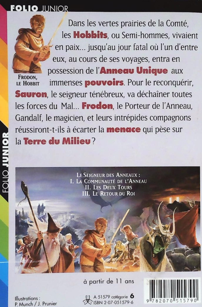 Livre La communauté de l'anneau - J.R.R. Tolkien (Livre d'occasion) - ISBN 2070515796