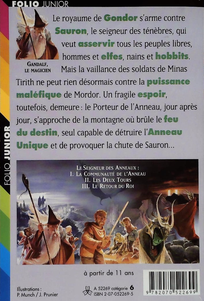 Livre Le seigneur des anneaux # 3 : Le retour du roi (J.R.R. Tolkien) (Livre d'occasion) - ISBN...