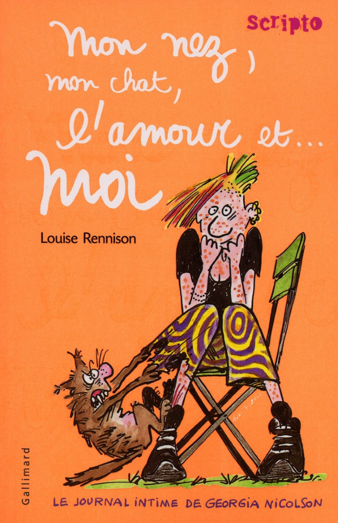 Livre ISBN 2070537994 Le journal intime de Georgia Nicolson # 1 : Mon nez, mon chat, l'amour et moi (Louise Rennison)