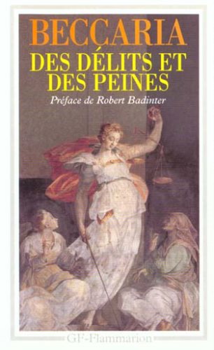 Livre Des délits et des peines - Beccaria (Livre d'occasion) - ISBN 2080706330