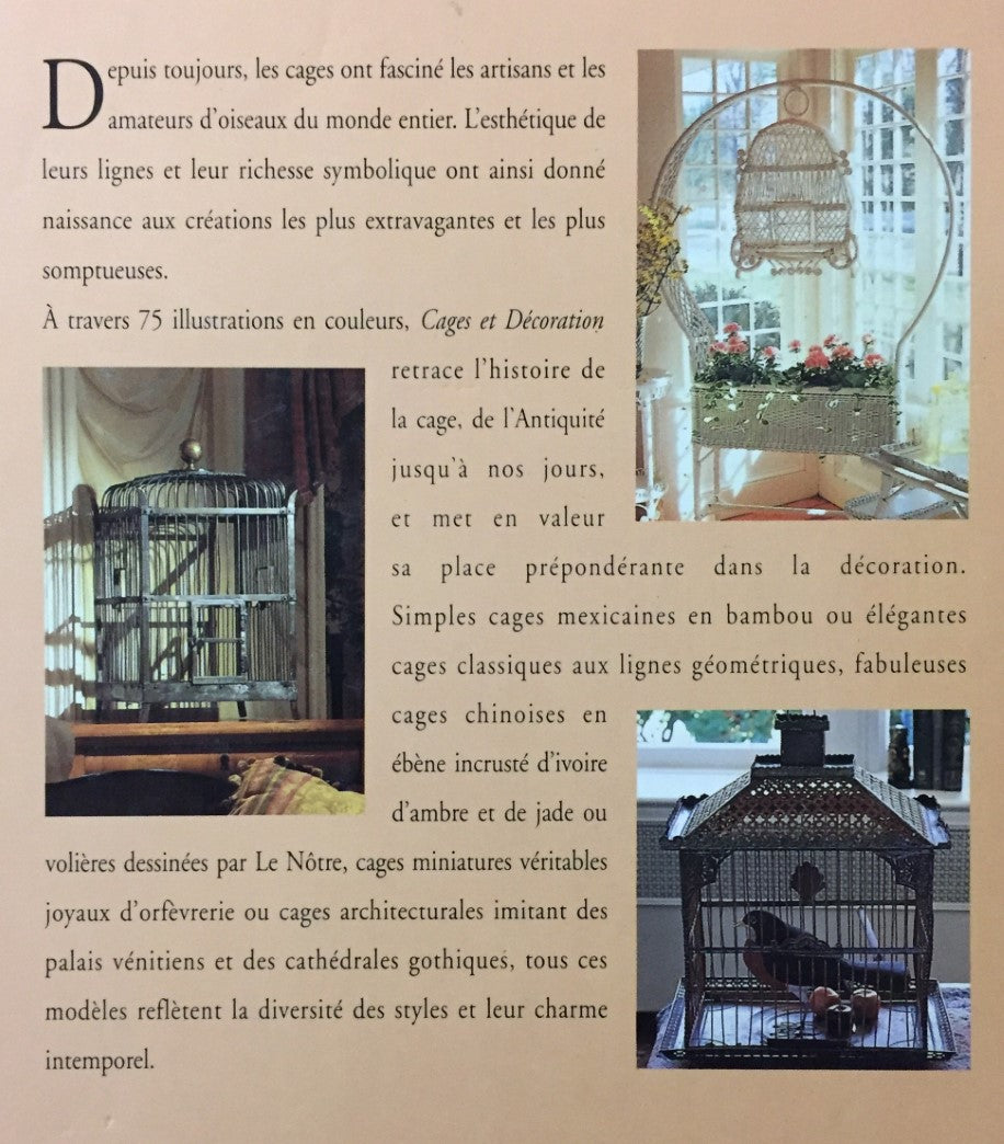 Livre Cages et décoration - Leslie Garisto (Livre d'occasion) - ISBN 2082019306