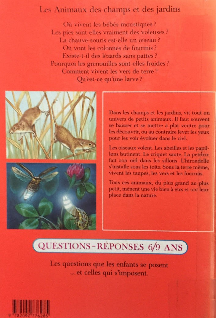 Livre Les animaux des champs et des jardins (Livre d'occasion) - ISBN 2092776282